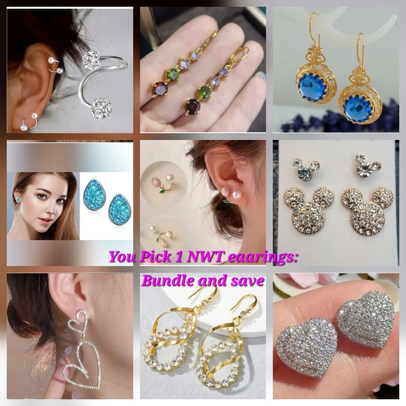 Jewelry - 💕BUY NOW💕 Pick 1 beautiful NWT earrings: Bundle and save
